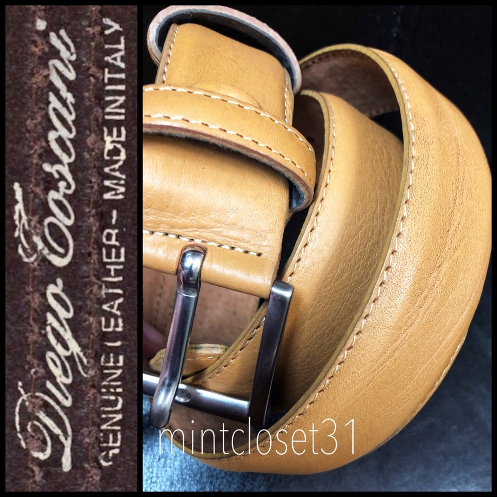 Diego Toscani Italy Leather Belt - Picture 9 of 11